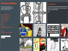 Tablet Screenshot of destructables.org